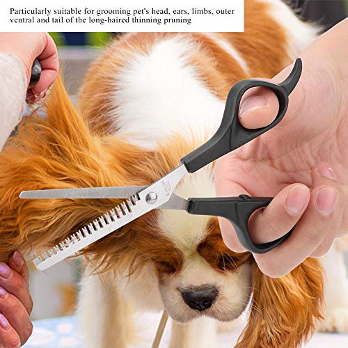 Sheens 2 Set de Tijeras de Aseo para Mascotas(Tijera de Diente)
