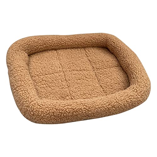 SHENGYAO Cama ortopédica para Perros, Camas para Mascotas para Perros pequeños, medianos, Grandes y Gatos, Alfombrilla Suave y cómoda para Perros, Perrera para Mascotas,Khaki-50 * 40cm