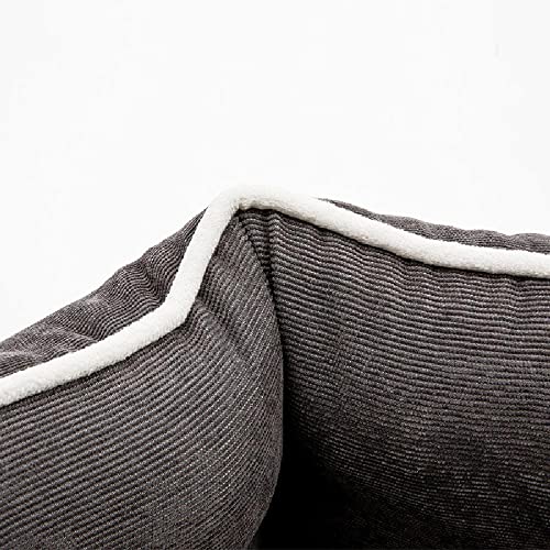SHENGYAO Cama ortopédica para Perros Grandes, medianos y pequeños, Cama para Mascotas, sofá para Dormir para Perros, Parte Inferior Antideslizante, Cama Suave para Cachorros,Light grey-50 * 43 * 16cm