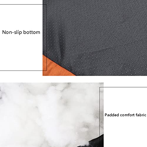 SHENGYAO Cama para Perros Grandes, medianos, pequeños, Perros y Gatos, Camas Suaves de Felpa para Mascotas para Dormir y esteras para Perros antiansiedad, Perrera,Blue-58x48x16cm