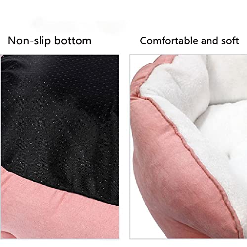 SHENGYAO Sofá Cama ortopédico para Mascotas para Perros Grandes, medianos y pequeños, Cama para Cachorros durmiendo, cojín Redondo Suave para Perros, Parte Inferior Antideslizante,Grey-53 * 63 * 20cm