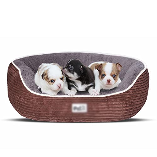 SHENGYAO Sofá Cama para Mascotas, calmante, cálido, para Gatos, Perros, Cama, Abrazo, Perrera, Almohada, Alfombrilla, cojín para Perros, cajón, sueño Mejorado,Blue-70 * 60 * 20cm