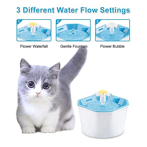 Shinea Fuente de agua para gatos y gatos, fuente de agua potable para perros