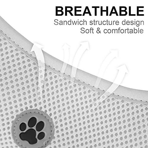 Shinmax Arnes Perro, Arnés para Perros Pequeños Reflectante, Arnés Perro Antitirones Acolchado Suave con Arnés Ajustable para Cachorros de Malla Cómodo Transpirable para Perros Gatos Pequeños Medianos