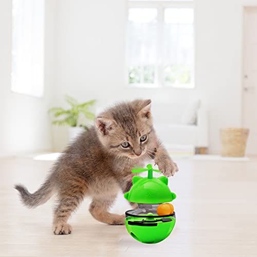 Shinmax Juguetes para Gatos Interactivos, Tumbler Juguete Gato, Gatos Juguetes Dispensadora de Comida Gato Lenta alimentador de Bolas Divertido Juguete Interactivo de Entrenamiento para Mascotas