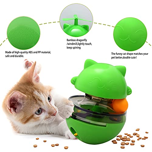 Shinmax Juguetes para Gatos Interactivos, Tumbler Juguete Gato, Gatos Juguetes Dispensadora de Comida Gato Lenta alimentador de Bolas Divertido Juguete Interactivo de Entrenamiento para Mascotas