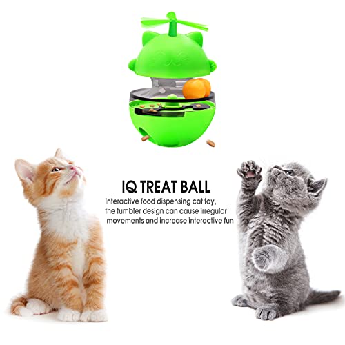 Shinmax Juguetes para Gatos Interactivos, Tumbler Juguete Gato, Gatos Juguetes Dispensadora de Comida Gato Lenta alimentador de Bolas Divertido Juguete Interactivo de Entrenamiento para Mascotas