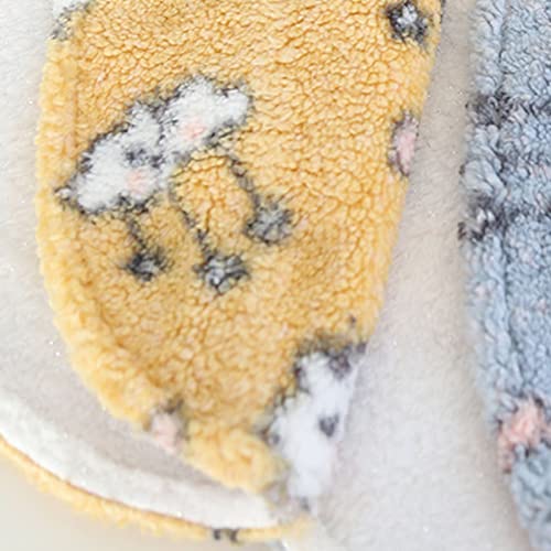 SHINROAD Camisón para mascotas, capa para perro, traje atractivo delicado ribete tela nube patrón con capucha capa para mascotas amarillo L