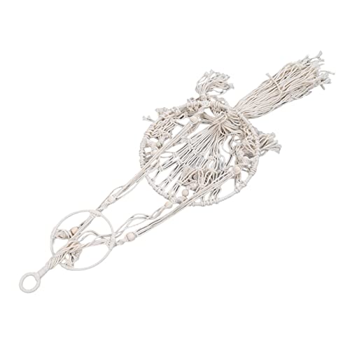 Shipenophy Cama de Macramé para Gatos, Hamaca Colgante Inofensiva para Gatos Bohemia Cómoda Tejida a Mano para el Hogar para el Patio