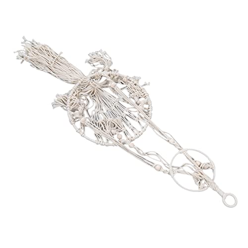 Shipenophy Cama de Macramé para Gatos, Hamaca Colgante Inofensiva para Gatos Bohemia Cómoda Tejida a Mano para el Hogar para el Patio