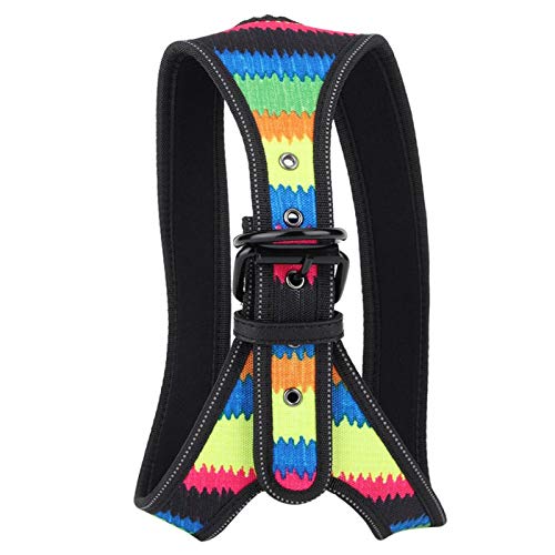 Shipenophy La Correa del arnés adopta el Traje de tracción para Perros con Recorte General, para Perros pequeños, medianos y Grandes, arnés para(Corrugated Suit, S)