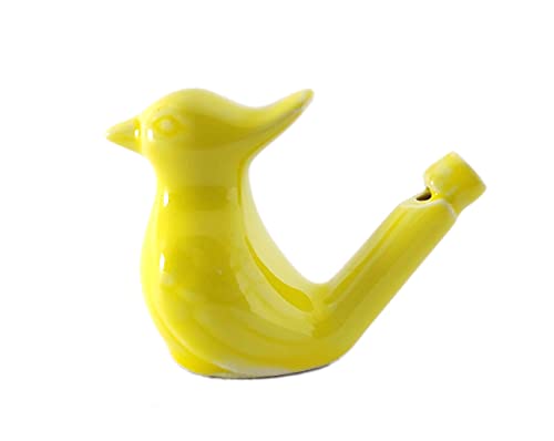 SHREE GANESH ENTERPRISES Hermoso juguete de silbato de agua de pájaros hecho a mano de cerámica – Llena el agua y sopla el pájaro para diferentes sonidos – Silbato de pájaro de terracota