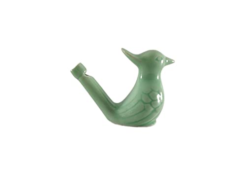SHREE GANESH ENTERPRISES Hermoso juguete de silbato de agua de pájaros hecho a mano de cerámica – Llena el agua y sopla el pájaro para diferentes sonidos – Silbato de pájaro de terracota