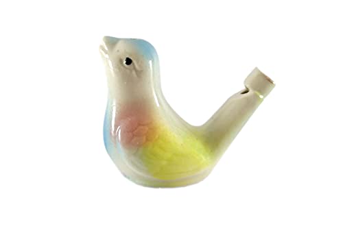 SHREE GANESH ENTERPRISES Juguete de silbato de pájaro de arcilla de terracota hecha a mano india – silbato de agua de cerámica, llena el agua y sopla el pájaro para diferentes sonidos
