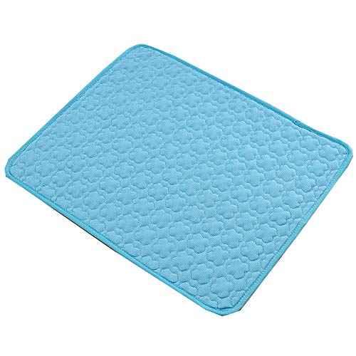 Shujin Alfombrilla de refrigeración para perros y gatos para verano, autoenfriante, lavable, impermeable, antideslizante, suave, cama de refrigeración (azul, XS (40 x 30 cm)
