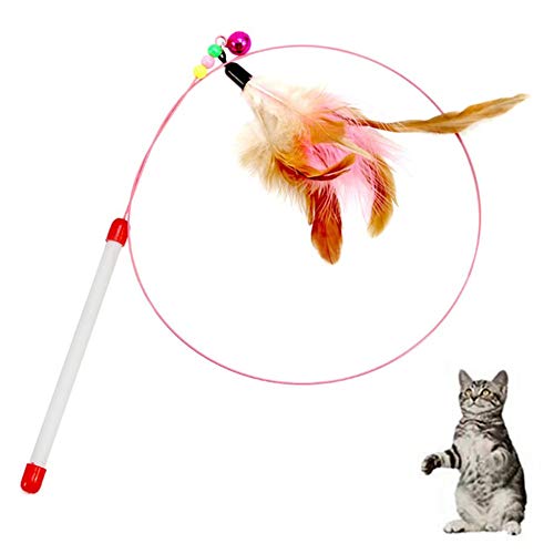 shuxuanltd Juguetes Gato Juguetes para Gatos Varita de Gato Teaser de Gato Juguetes de caña de Pescar para Gatos Varita de Gato Juguetes Gato de Juguetes a