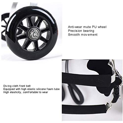 Silla de ruedas para perros, adecuada para perros pequeños, gatos grandes, cachorros, patas traseras, rehabilitación, minusválidos, parálisis, heridos, asistencia para caminar, ajustable, 2 ruedas.