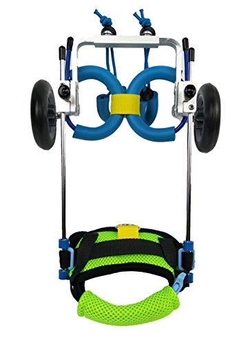 Silla de Ruedas para Perros Gatos Conejo, Wheelchair para Artritis Rehabilitación, Rehabilitación Postoperatoria, Patas Lesionada, Mascotas Viejas/Discapacitadas/Discapacitadas, 1.5~16 KG