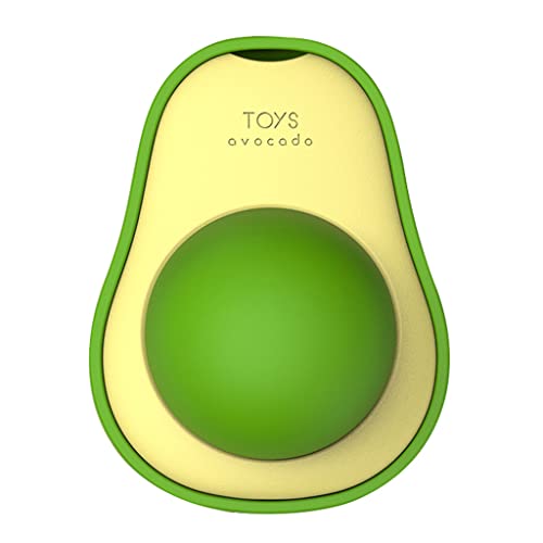 Silvervine Pelota de hierba gatera con forma de aguacate comestible gatito juguete lamiendo gatos juguete seguro gatito saludable masticar juguetes dientes limpieza para mascotas gato juguetes