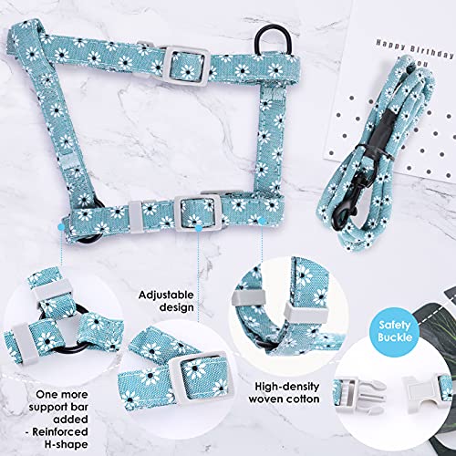 Simpeak ArnéS para Gatos con Correa, Arneses Redondos Ajustables Ultraligeros, CordóN De LiberacióN RáPida para Perros, Gatos, Collar De Lazo con Campanas