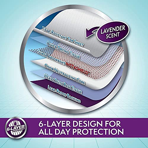 Simple Solution Almohadillas de Entrenamiento para Perros y Cachorros Premium, con Aroma de Lavanda (Pack de 100)