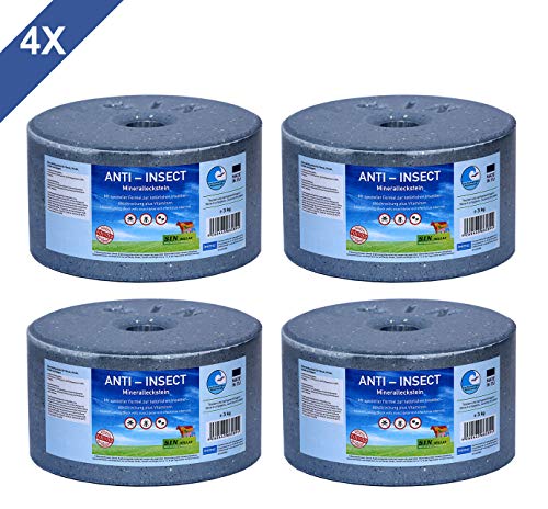 Sin Hellas Piedra mineral antiinsectos (4 unidades de 3 kg)