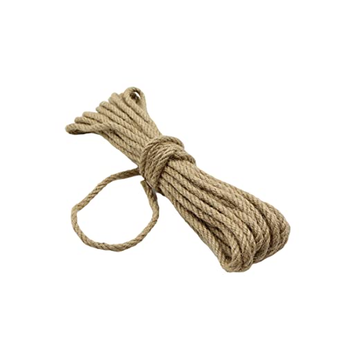 Sisal Natural Cuerda Sisal 6mm - Cuerda para Gatos Adecuada para Rascador para Gatos, para Gatos, También Apto para Jardin, Jardineria y DIY, Accesorio para Gatos (10 metros, 2 rollos)