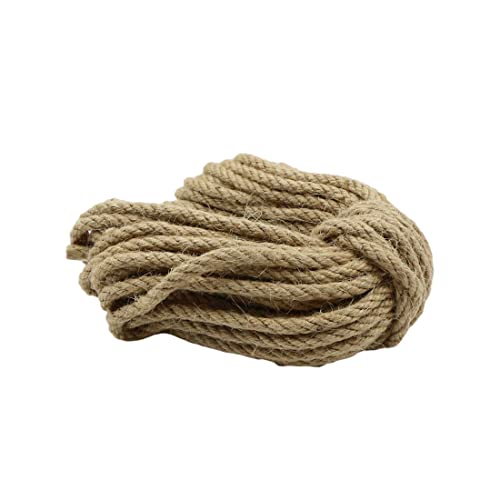 Sisal Natural Cuerda Sisal 6mm - Cuerda para Gatos Adecuada para Rascador para Gatos, para Gatos, También Apto para Jardin, Jardineria y DIY, Accesorio para Gatos (10 metros, 2 rollos)