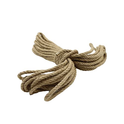 Sisal Natural Cuerda Sisal 6mm - Cuerda para Gatos Adecuada para Rascador para Gatos, para Gatos, También Apto para Jardin, Jardineria y DIY, Accesorio para Gatos (10 metros, 2 rollos)