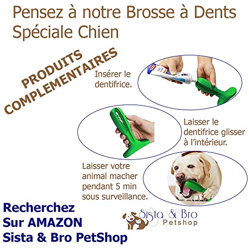 Sista & Bro Petshop Pasta de Dientes para Perros - Paté masticable para Perros - Elimina el sarro y la Placa Dental - El Cuidado Dental preserva el Buen Aliento de su Mascota