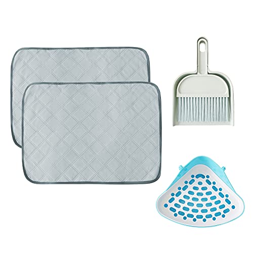 SIVEIS Almohadillas de Entrenamiento para Mascotas, Paquete de 2, Almohadilla de Entrenamiento Lavable Ultraabsorbente Reutilizables Tapete de Jaula Antideslizante, 60 x 45 cm