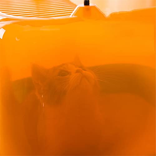 SKROWHN Caja de arena para gatos de resina PP totalmente cerrada Tipo de cajón de gran capacidad Inodoro para gatos Bandeja de inodoro para mascotas Orinal para gatos con bola de juguete Suministros p