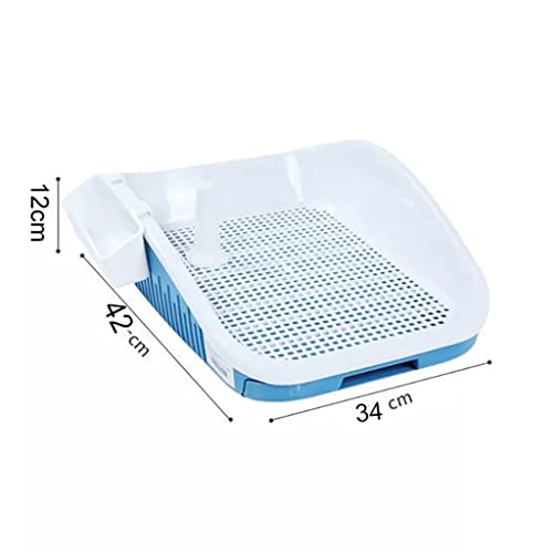 SKROWHN Suministros for Interiores Pet Pet por por por por por por PLÁSTICO PLÁSTICO PLÁSTICO Doble Caja DE por por Puppy Pee WC (Color : Pink, Size : One Size)