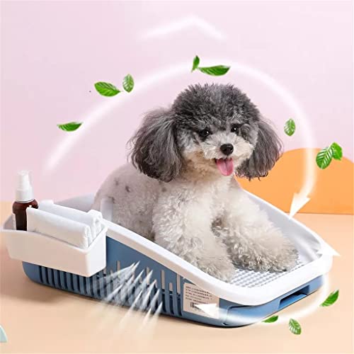 SKROWHN Suministros for Interiores Pet Pet por por por por por por PLÁSTICO PLÁSTICO PLÁSTICO Doble Caja DE por por Puppy Pee WC (Color : Pink, Size : One Size)
