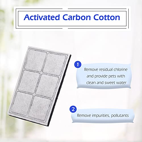 skrskr Compatible con filtros de Fuente de Agua Drinkwell Platinum Cat 12 filtros de Repuesto
