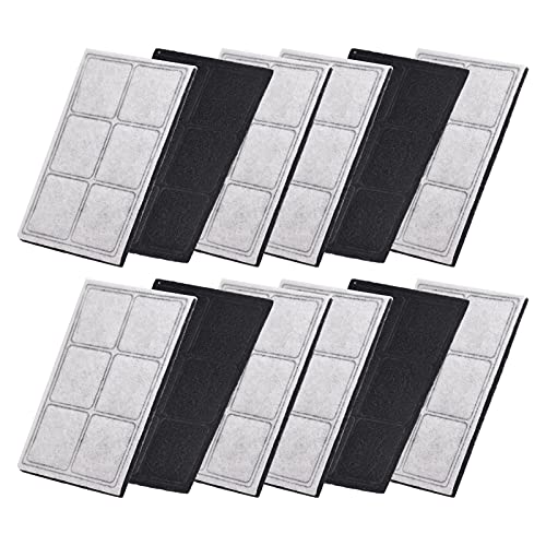 skrskr Compatible con filtros de Fuente de Agua Drinkwell Platinum Cat 12 filtros de Repuesto