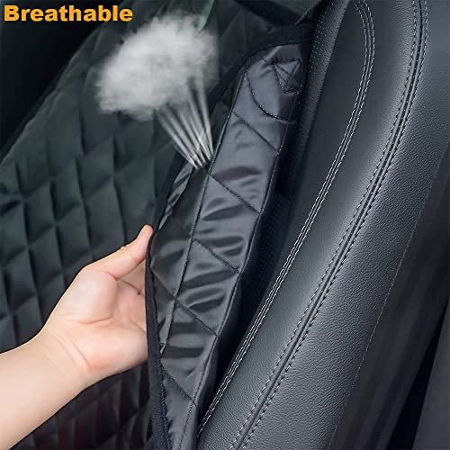 Skyour Funda protectora para asiento delantero para mascotas, para perros, gatos, viaje, impermeable, para pasajeros, mascotas, asientos delanteros para coches, camiones, SUV, furgonetas, (negro)