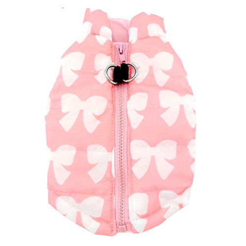 SMALLLEE_LUCKY_STORE Chaleco Acolchado arnes Suave Perro pequeño Gato Chaleco Mascota Chihuahua Pomerania Invierno Ropa Abrigos Chaquetas