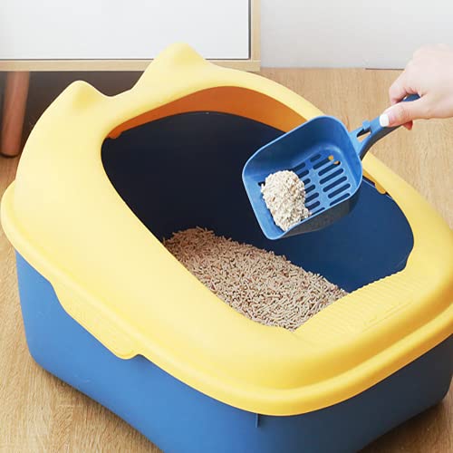 Smallma Semi-Cerrado Top en la Caja de Arena de Gato Aseo para Gatos Suministros para Mascotas Caja de Arena a Prueba de Salpicaduras a Prueba de Salpicaduras Altas Catino de Basura Gratis