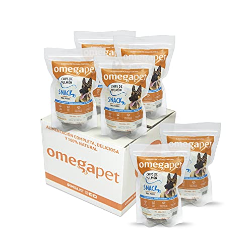Snack Natural para Perro - Chips de Pulmon (Pack 6 Bolsas de 100g) - chuches para Perro - premios para Perros - golosinas para Perros