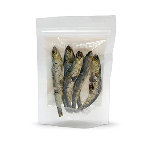 Snack Natural para Perro y Gato - Boquerones deshidratados (Pack 6 Bolsas de 50g) - chuches para Perro - premios para Perros - golosinas para Perros