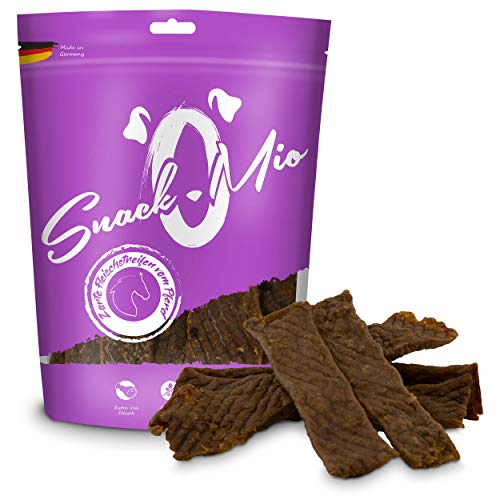 SnackOMio tiernas tiras de carne del caballo 8x125g, 1er Pack (1 x 1.35 kilogramos)