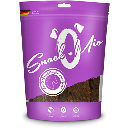 SnackOMio tiernas tiras de carne del caballo 8x125g, 1er Pack (1 x 1.35 kilogramos)
