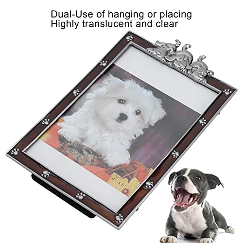 Snufeve6 Marco de Fotos para Perros, el Amor Siempre está ahí Marco de Fotos para Gatos Regalo de condolencia para Mascotas para los Amantes de Las Mascotas para el Recuerdo de una Mascota(marrón)