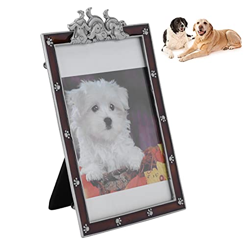 Snufeve6 Marco de Fotos para Perros, el Amor Siempre está ahí Marco de Fotos para Gatos Regalo de condolencia para Mascotas para los Amantes de Las Mascotas para el Recuerdo de una Mascota(marrón)