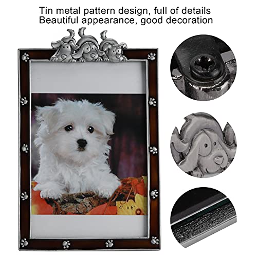 Snufeve6 Marco de Fotos para Perros, el Amor Siempre está ahí Marco de Fotos para Gatos Regalo de condolencia para Mascotas para los Amantes de Las Mascotas para el Recuerdo de una Mascota(marrón)