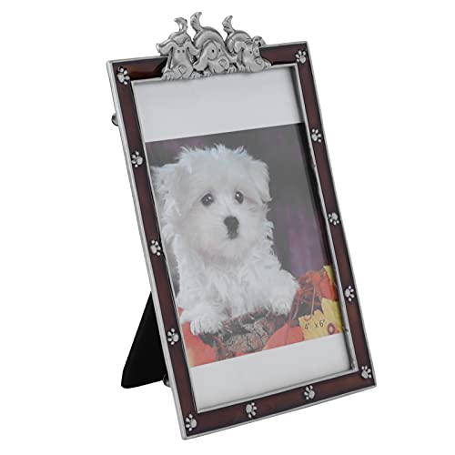 Snufeve6 Marco de Fotos para Perros, el Amor Siempre está ahí Marco de Fotos para Gatos Regalo de condolencia para Mascotas para los Amantes de Las Mascotas para el Recuerdo de una Mascota(marrón)