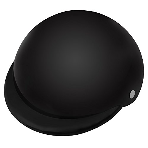 Soapow Casco de moto para perro para mascotas, casco de montar en bicicleta, casco de exterior (negro M)
