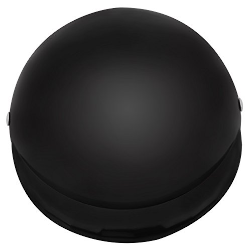 Soapow Casco de moto para perro para mascotas, casco de montar en bicicleta, casco de exterior (negro M)