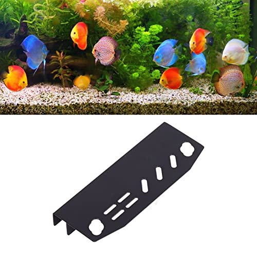 Soporte de Herramientas de Acuario Plantas Soporte de Herramientas de Mantenimiento de Césped Pinzas Tijeras Organizador de Estante de Almacenamiento Acuático(Acero Inoxidable Negro)